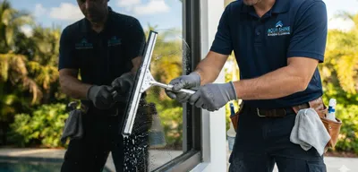Residential window cleaning in South Florida
