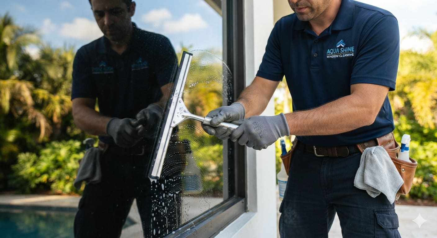 Residential window cleaning in South Florida