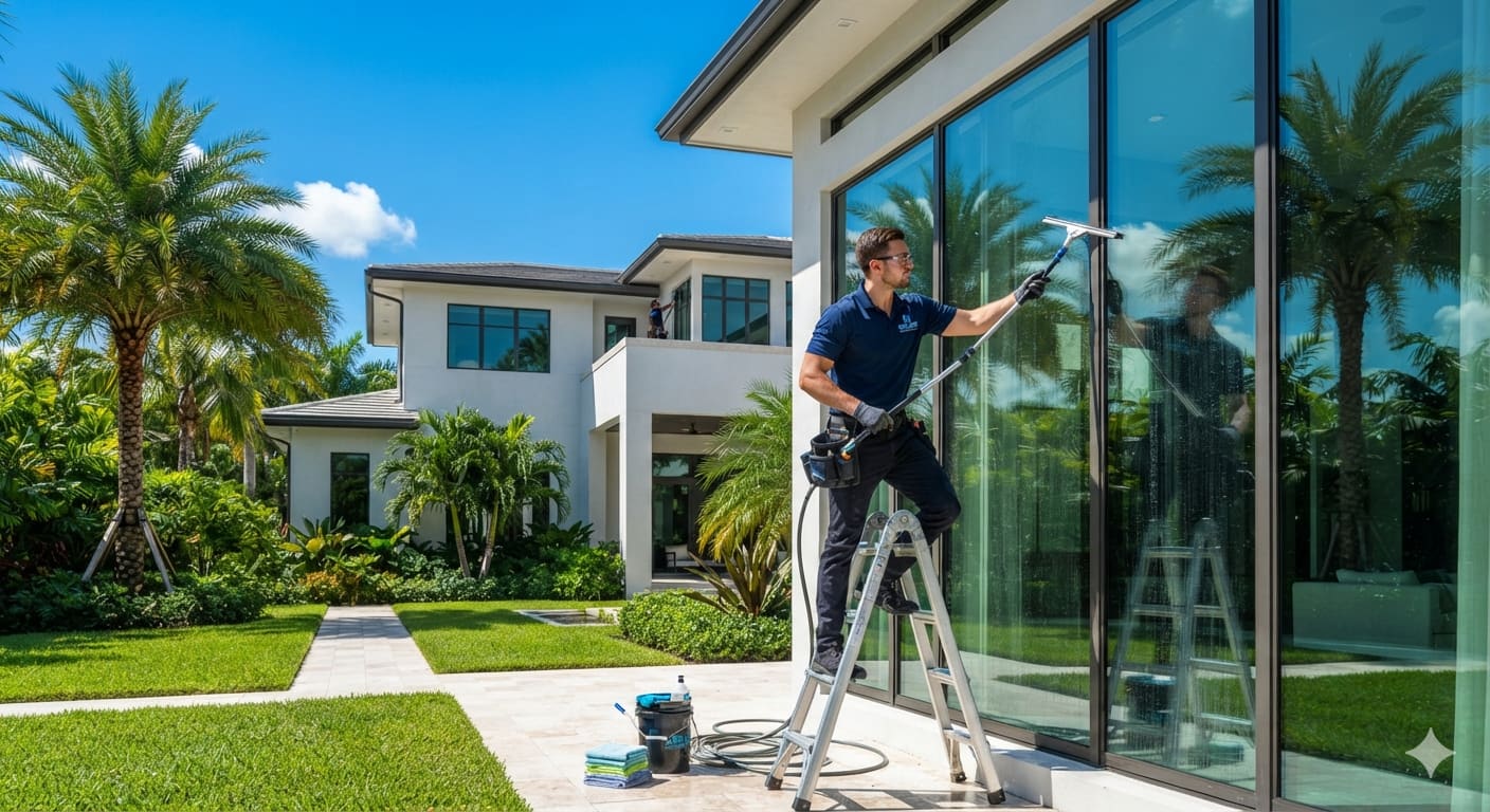 Professional window cleaning in Plantation, FL